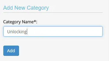 Add New Category field in CellStore software