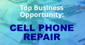 Cell phone retail business opportunity illustration highlighting growth potential in the repair industry
